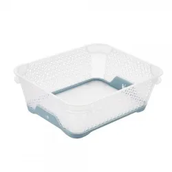 Hoiukorv, esemete hoidmiseks Keeeper, läbipaistev v.-helesinine v., 16 x 20 x 7 cm