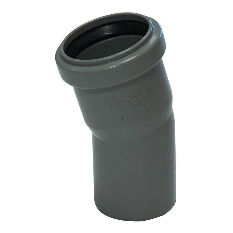 Vidaus kanalizacijos alkūnė HTplus. DIA 50 mm. 15°