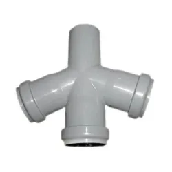 Keturšakis vidaus kanalizacijai Wavin Optima, 50 mm x 50 mm x 50 mm, 67 °