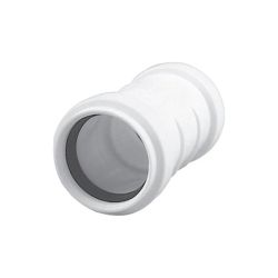 Iekšējās kanalizācijas dubultā mufa HTplus. DIA 40 mm. balta