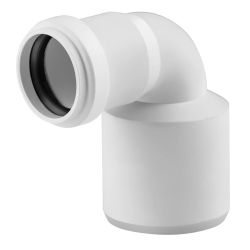 Iekšējās kanalizācijas redukcijas līkums HTplus, DIA32-50 mm, balts