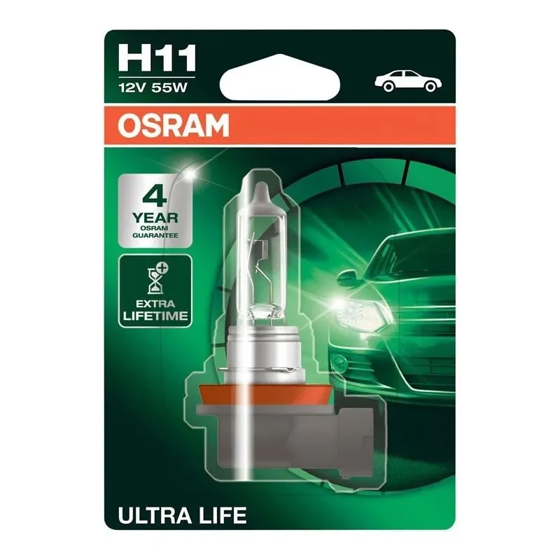 Auto spuldze Osram 64211ULT-01B, halogēnā spuldze, caurspīdīga krās., 12 V