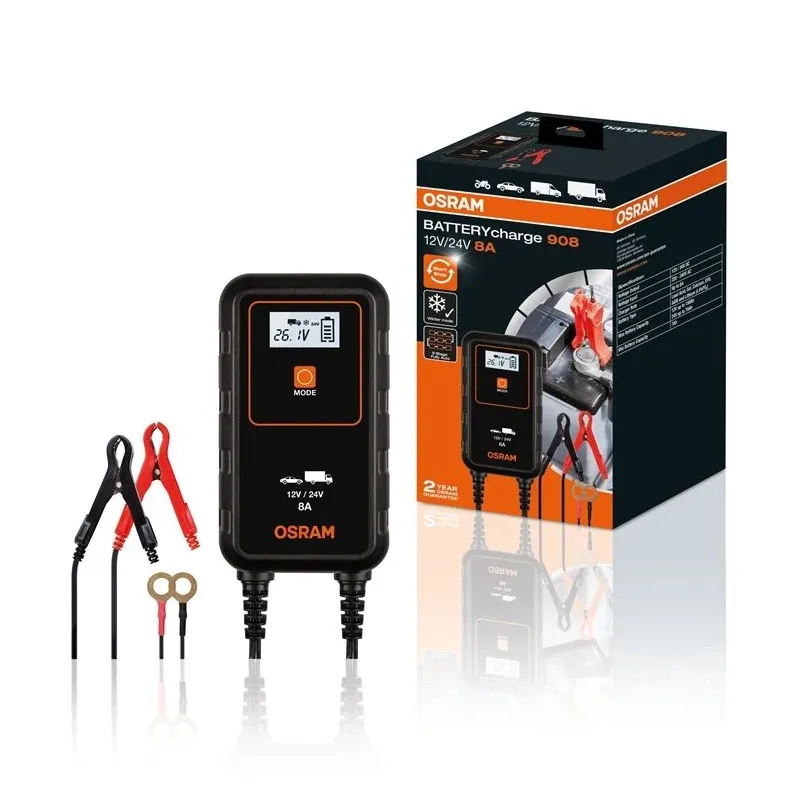 Lādētājs Osram 908, 12 - 24 V, 4 A