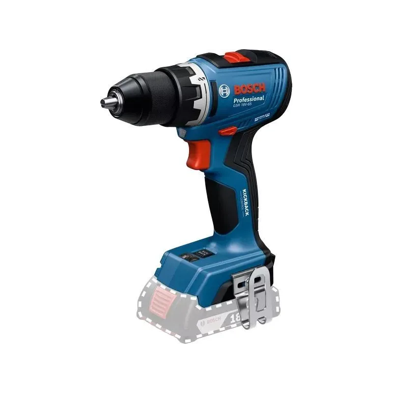 Akumuliatorinis suktuvas-gręžtuvas be akumuliatoriaus Bosch Professional GSR 18V-65, 18 V
