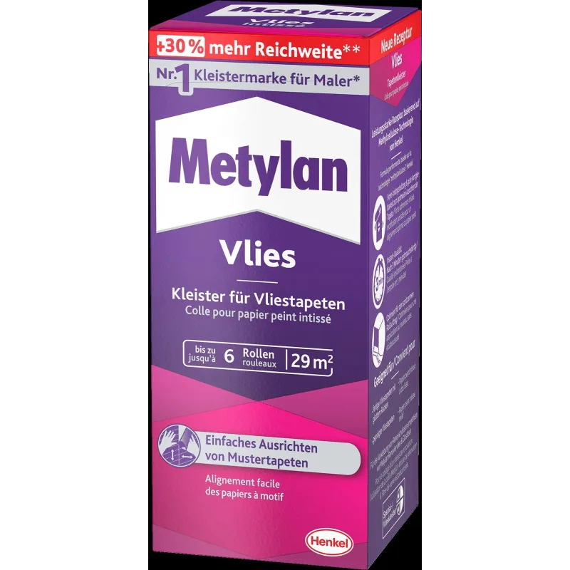 Tapetų klijai Metylan Vlies - Fleece, 0.18 kg