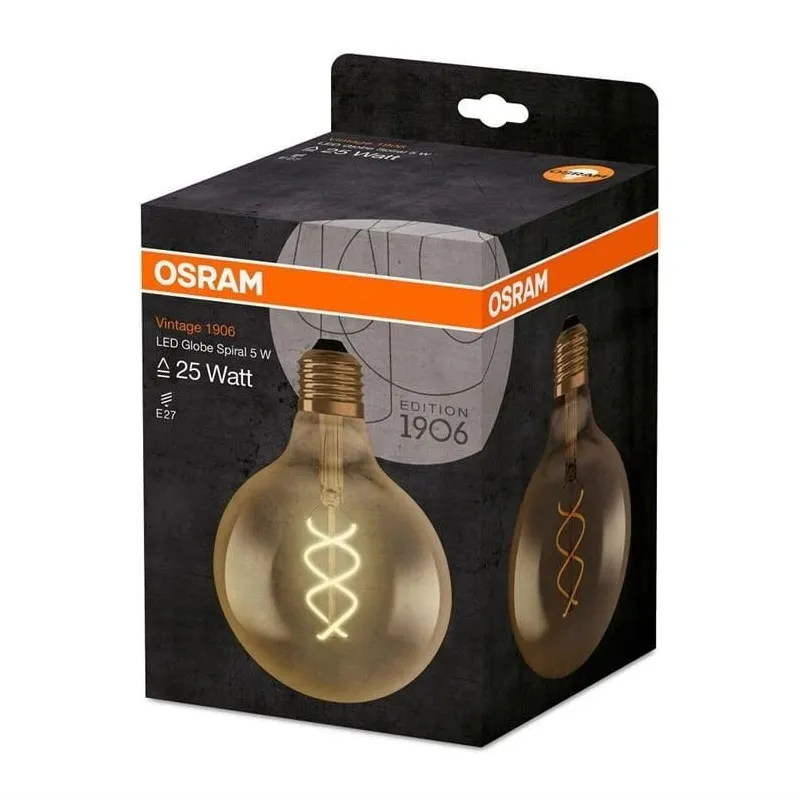Spuldze Osram LED, G25, 2000 °K, E27, 5 W, 300 lm
