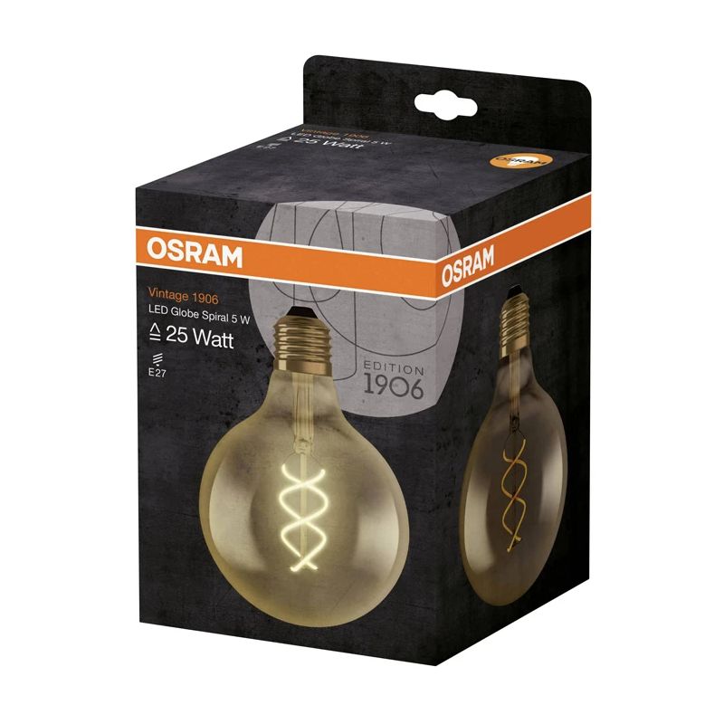 Spuldze Osram LED. G25. 2000 °K. E27. 5 W. 300 lm