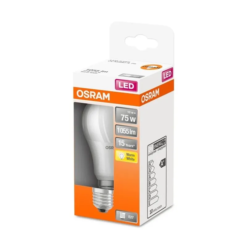 Spuldze Osram LED, A60, 2700 °K, E27, 10 W, 1055 lm