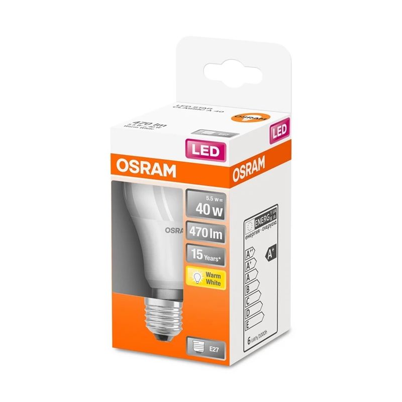 Lampa led a60 5.5w e27 2700k 470lm pl-ma