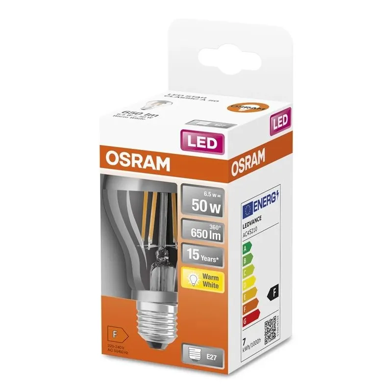 Spuldze Osram LED, A60, 2700 °K, E27, 6.5 W, 650 lm