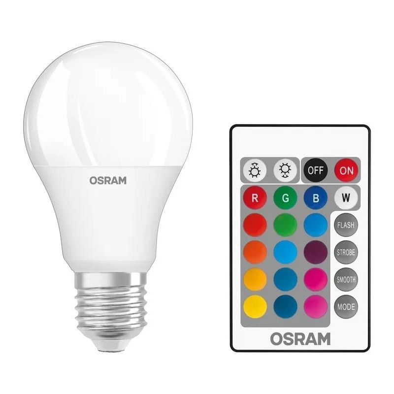 Lampa led a60 9w e27 827 806lm + rgb pul