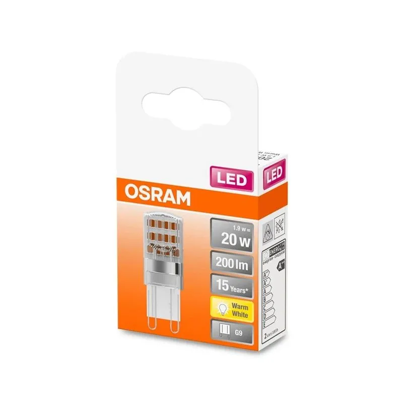 Spuldze Osram LED, T15, 2700 °K, G9, 1.9 W, 200 lm