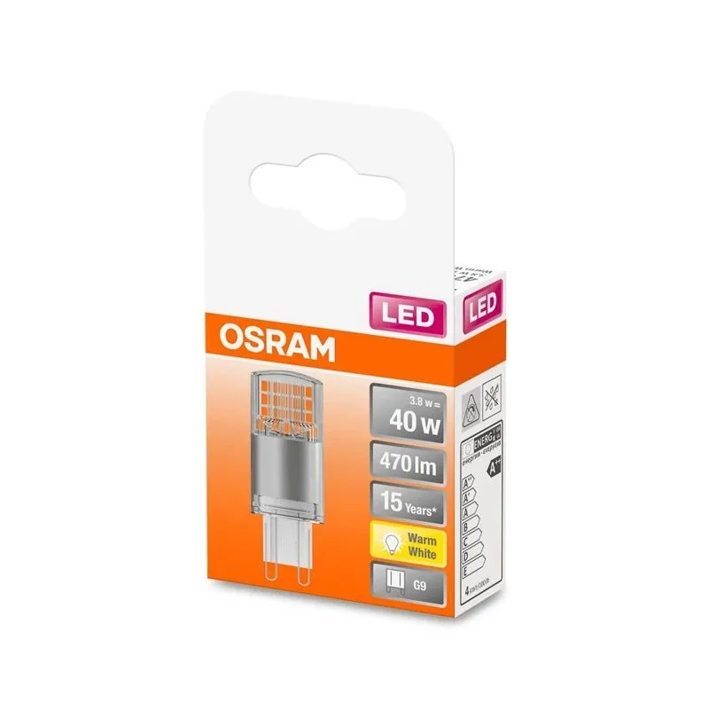 Spuldze Osram LED, T20, 2700 °K, G9, 3.8 W, 470 lm
