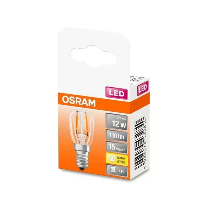 Lemputė Osram LED, T26, 2700 °K, E14, 2.2 W, 110 lm