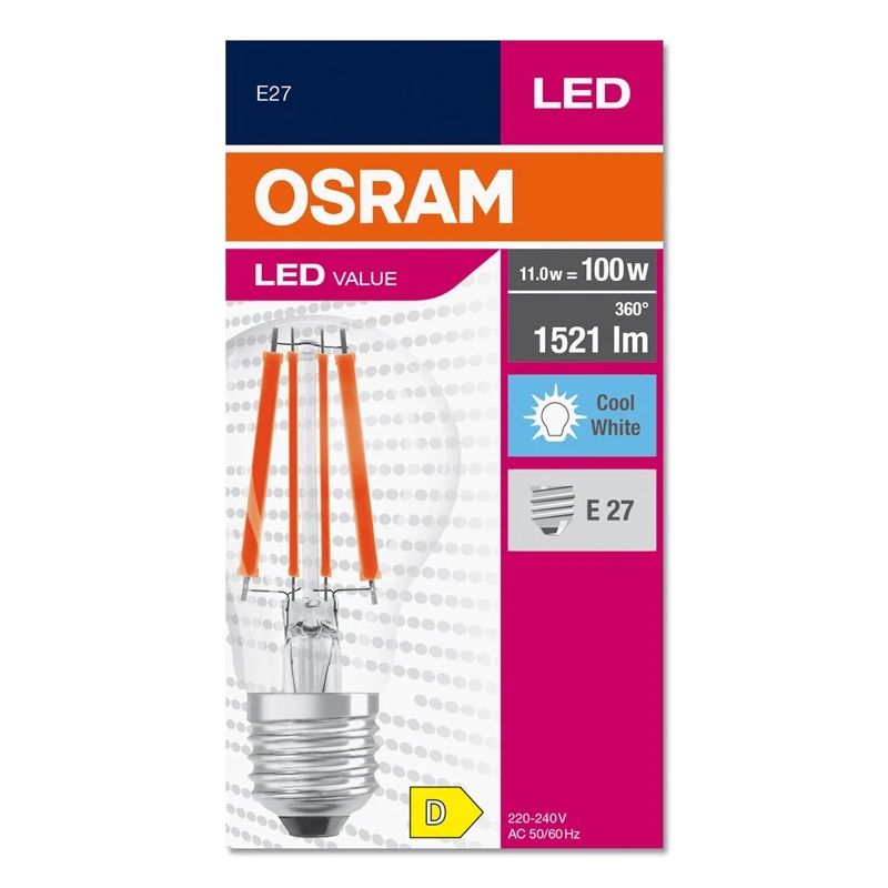 Lampa led filam a60 11w e27 4000k 1521lm
