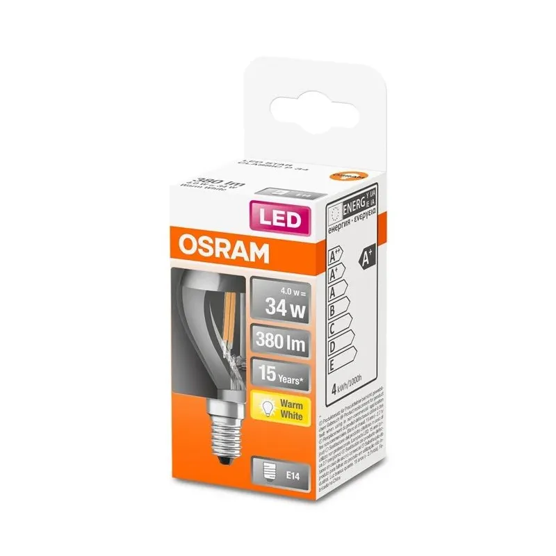 Spuldze Osram LED, P45, 2700 °K, E14, 4 W, 350 lm
