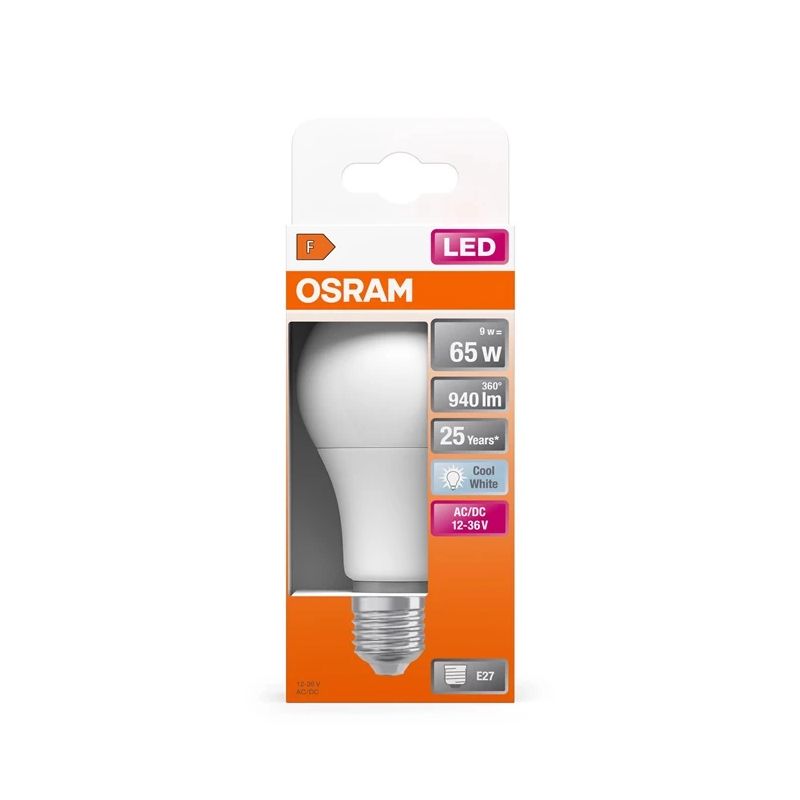 Spuldze Osram LED. A65. 4000 °K. E27. 9 W. 940 lm