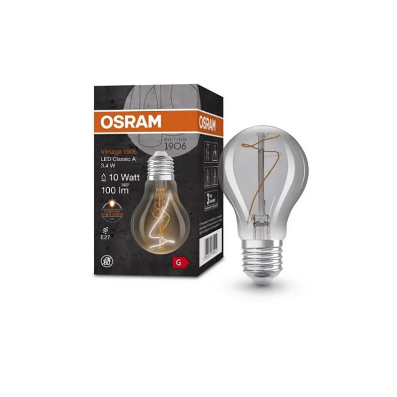 Spuldze Osram LED. A60. silti balta. E27. 3.4 W. 100 lm