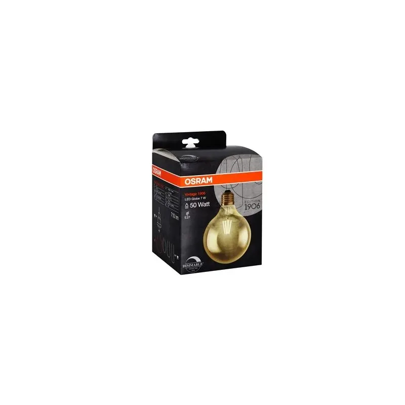 Lambipirn Osram LED, G125, 2500 °K, E27, 7.5 W, 725 lm