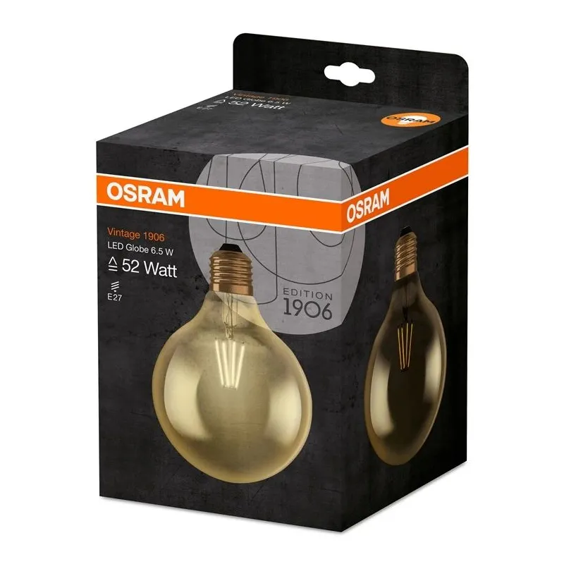 Lambipirn Osram LED, G125, 2500 °K, E27, 7 W, 720 lm
