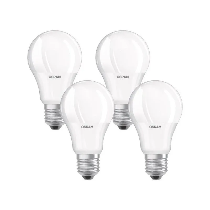Spuldze Osram LED, A60, 2700 °K, E27, 8.5 W, 806 lm, 4 gab.