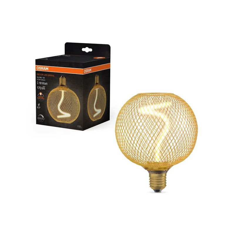 Led spuldze e27 125 gd 3.5w 1800k 230v dim