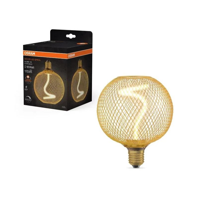 Led spuldze e27 125 gd 3.5w 1800k 230v dim