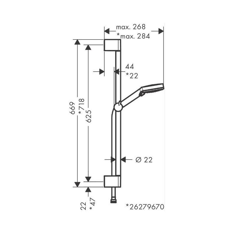 Dušas komplekts Vernis Blend Vario EcoSmart 26279000