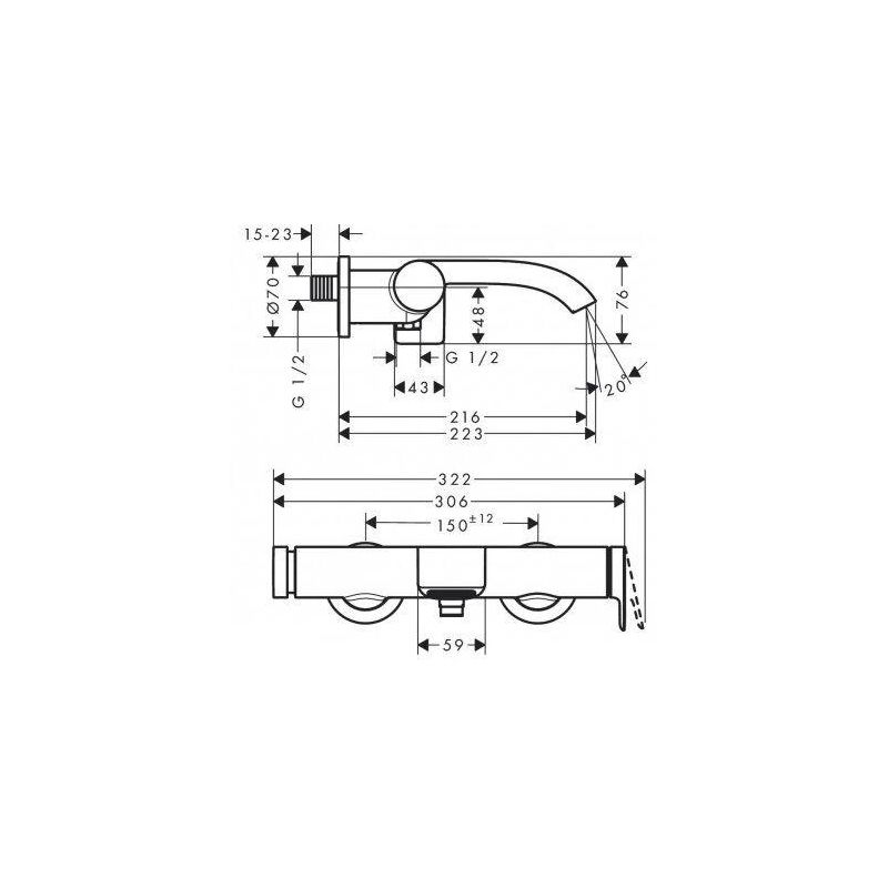 Maisītājs vannas melns vivenis 75420670