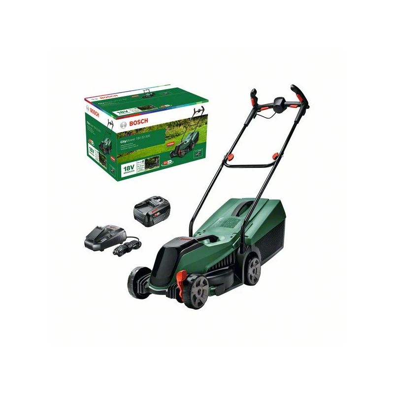Zāles pļāvējs ar akumulatoru Bosch CityMower 18V-32
