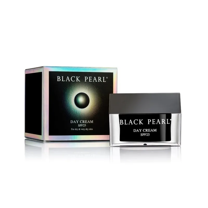 BLACK PEARL mitrinošs dienas krēms SPF25 sausai sejas ādai 50ml