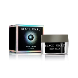 BLACK PEARL nakts krēms sejas ādai ar pērļu pulveri un Nāves jūras minerāliem 50ml