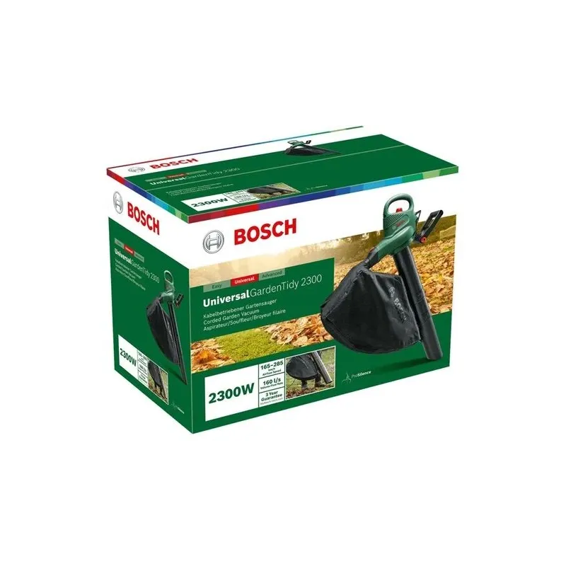Elektriskais lapu sūcējs–pūtējs Bosch Universal Garden Tidy 2300, 2300 W