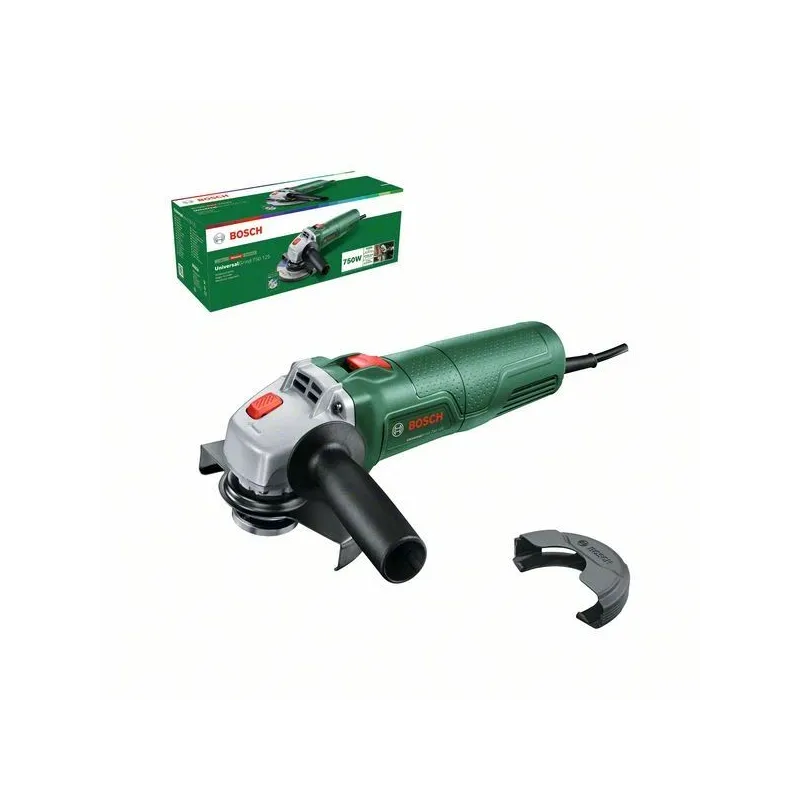 Elektriskā leņķa slīpmašīna Bosch UniversalGrind 750-125 06033E2001, ar sukām, 750 W