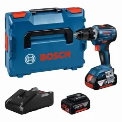 Аккумуляторная дрель-шуруповерт с батареей Bosch Professional GSR 18V-55 2x5Ah, GAL 18V-40, L, 18 В, 5 Ah