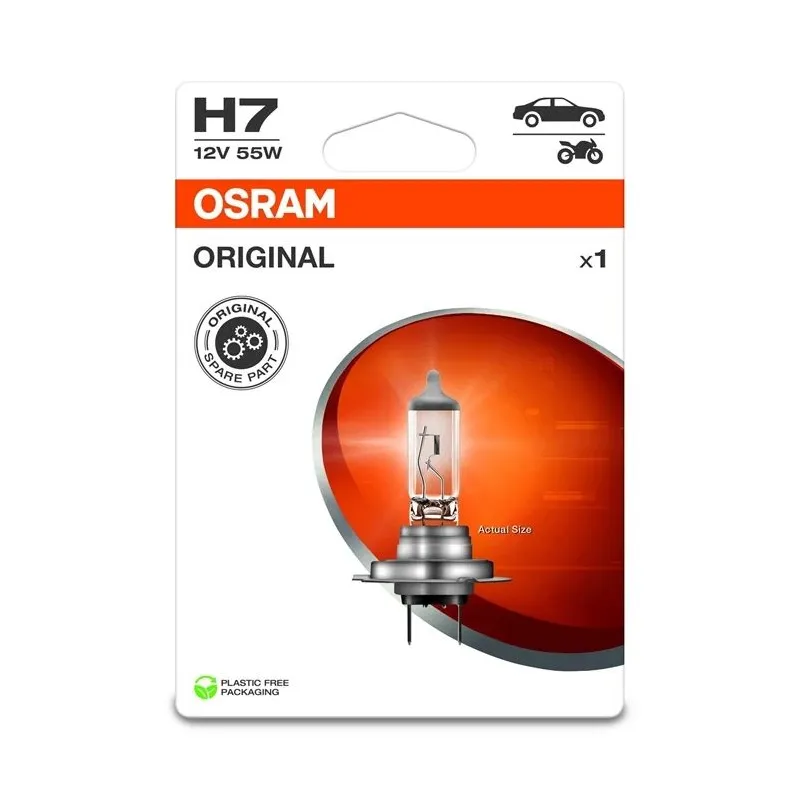 Auto spuldze Osram 64210-1BL, halogēnā spuldze, caurspīdīga, 12 V
