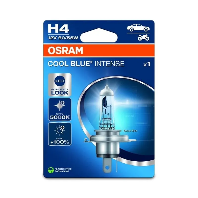 Auto spuldze Osram 64193CBN-1BL, halogēnā spuldze, caurspīdīga-zila, 12 V