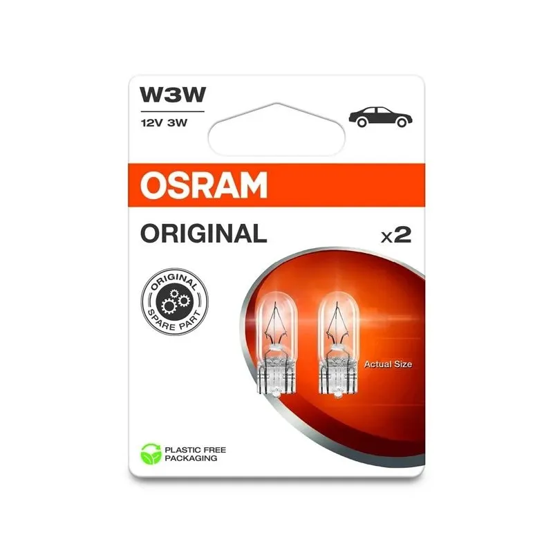 Auto spuldze Osram 2821-2BL, kvēldiegu spuldze, caurspīdīga, 12 V
