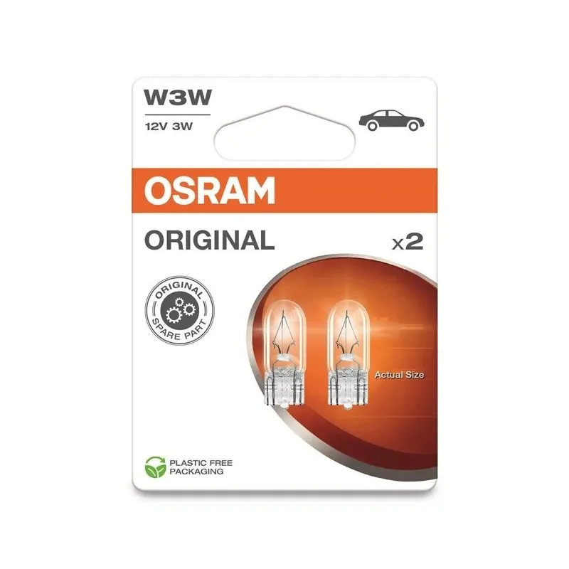 Auto spuldze Osram 2821-2BL, kvēldiegu spuldze, caurspīdīga, 12 V