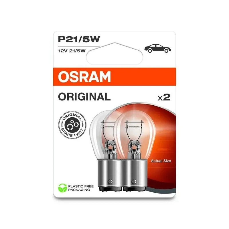 Auto spuldze Osram 7528-2BL, kvēldiegu spuldze, caurspīdīga, 12 V