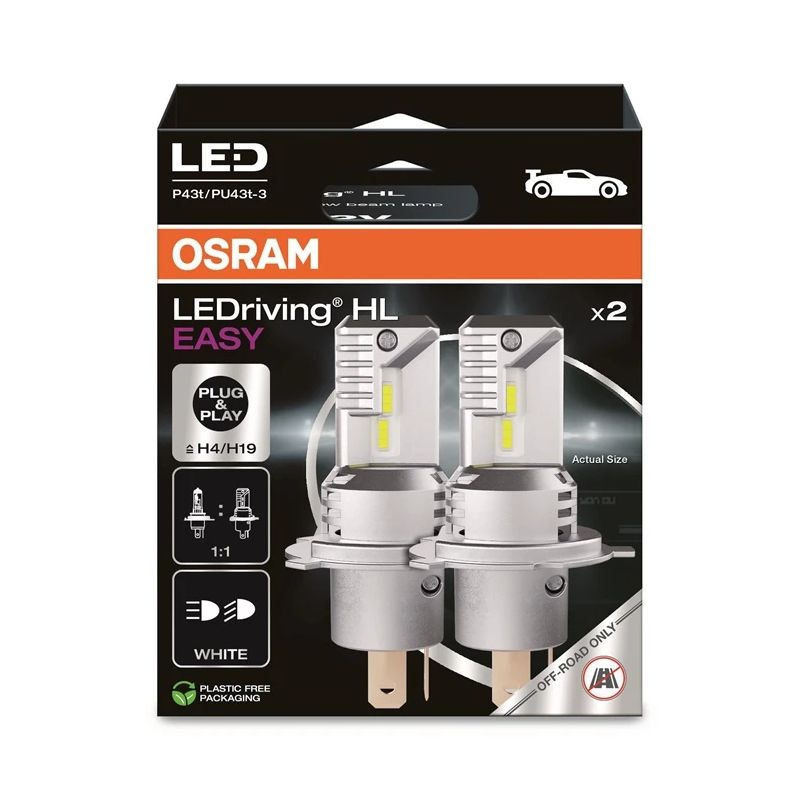 Car light osram led lamp easy h4-h19 12v