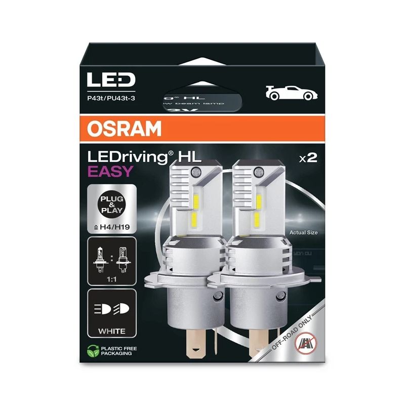 Car light osram led lamp easy h4-h19 12v