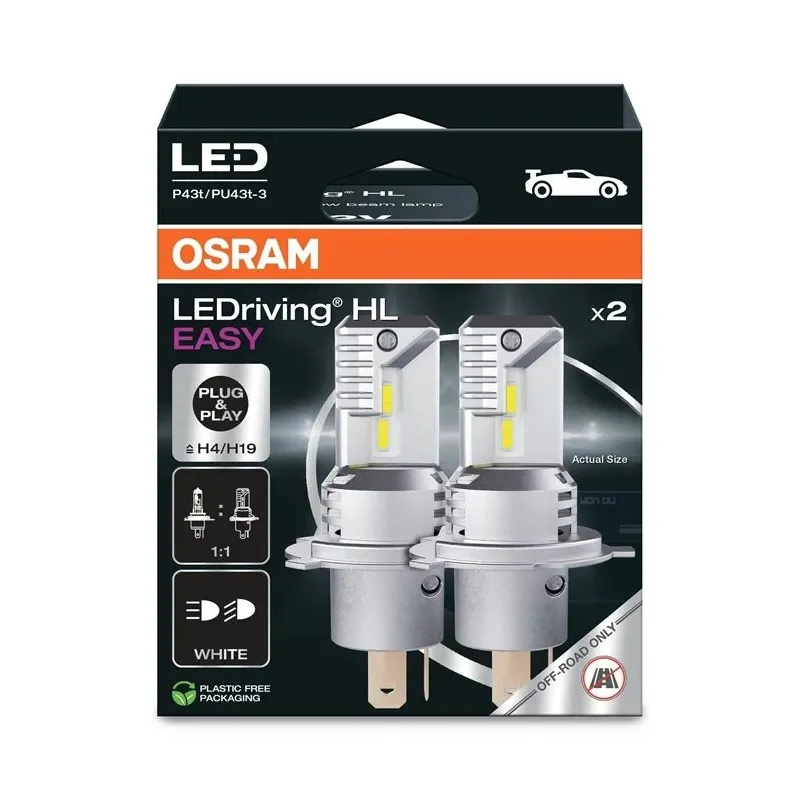 Autopirn Osram LEDriving HL EASY H4-H19, led, valge v., 12 V