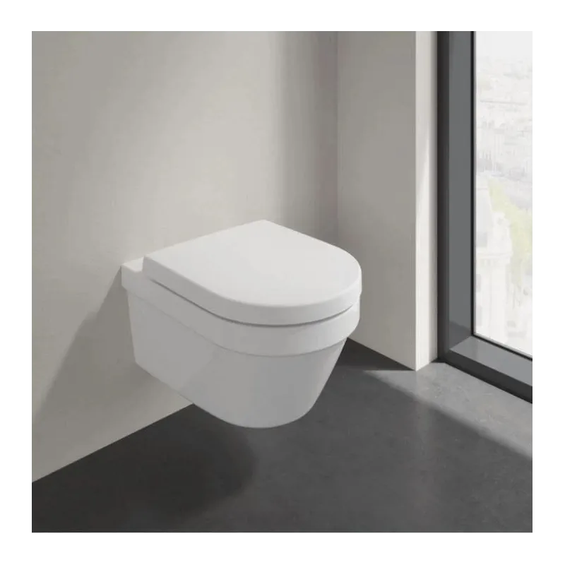 Tualete, pakarināms Villeroy & Boch Architectura 4694HR01, ar vāku, 530 mm x 370 mm