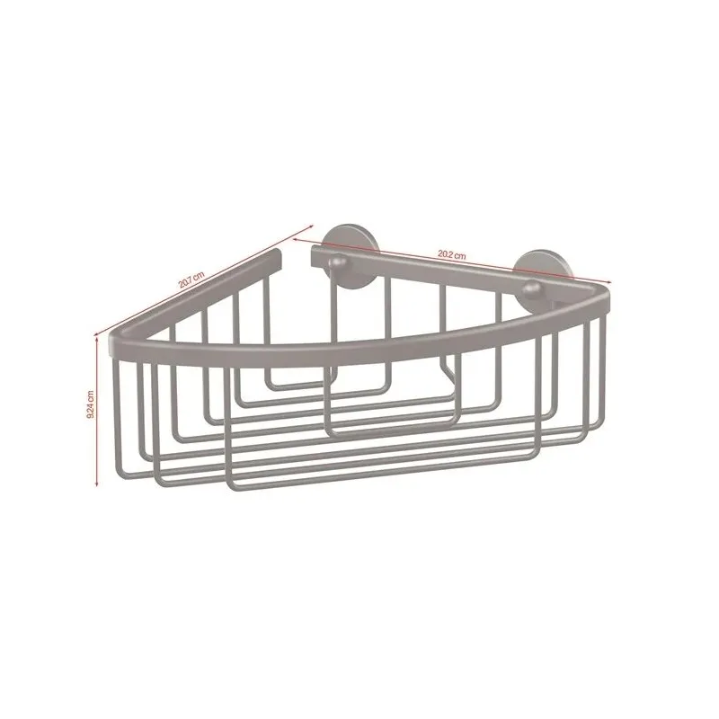 Полка для душа Tesa, 20.2 см x 9.2 см x 20.7 см, черный