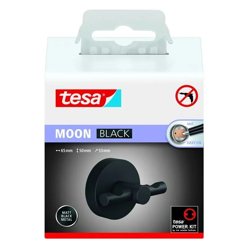 Āķis Tesa, 53 mm x 65 mm x 50 mm, melna