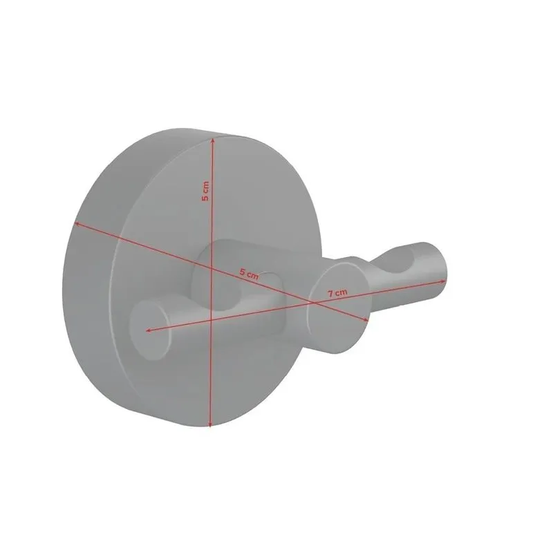 Āķis Tesa, 53 mm x 65 mm x 50 mm, melna