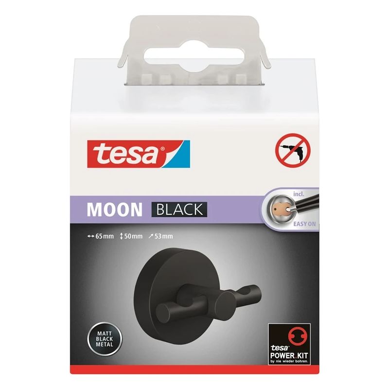 Divkāršais āķis Tesa Moon 40564, melns