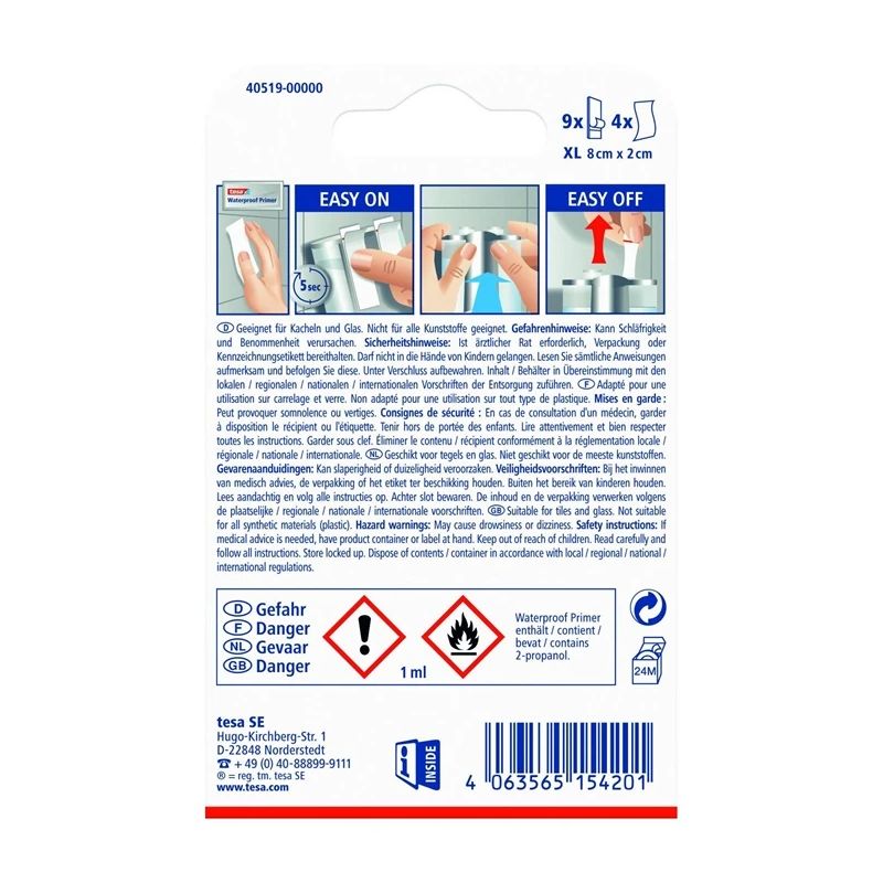 Lente divpusējā tesa 40519xl