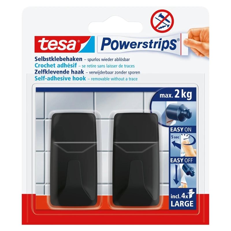 Āķīši taisnstūra 58279 2x2kg melni